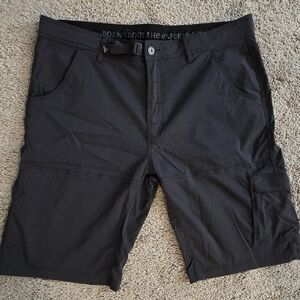 Prana Men's Dark Gray Cargo Shorts